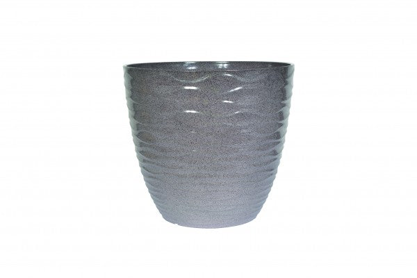 Windermere Glazed Planter Grey 33cm