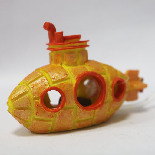 Betta Air Action Yellow Submarine Aquarium Ornament – 12.5 × 6 × 8.5cm
