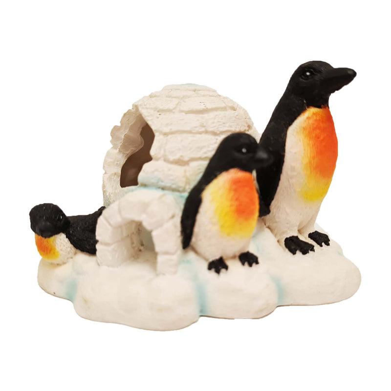 Betta Penguins with Igloo Aquarium Ornament