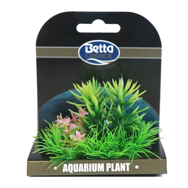 Betta Choice Mini Plant Mat - Green & Pink