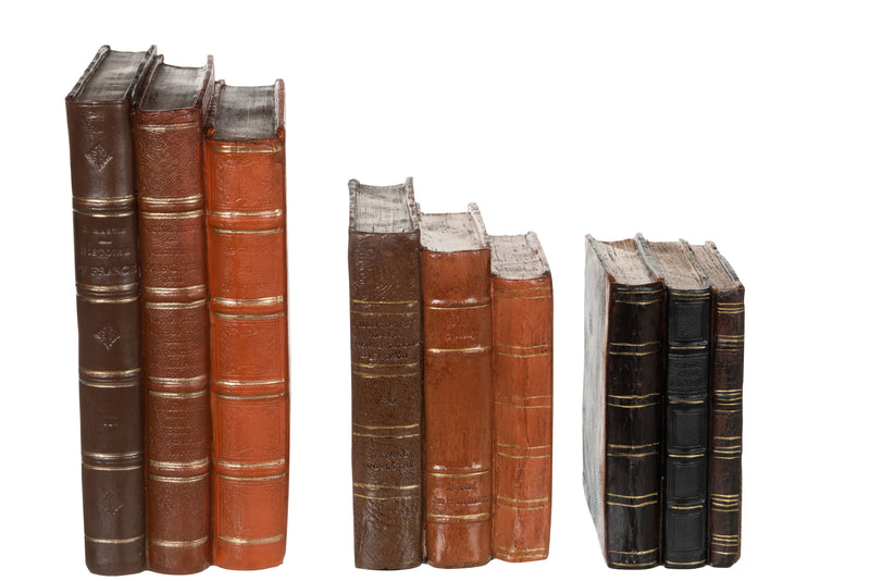 Large Brown Polyresin Book Decoration