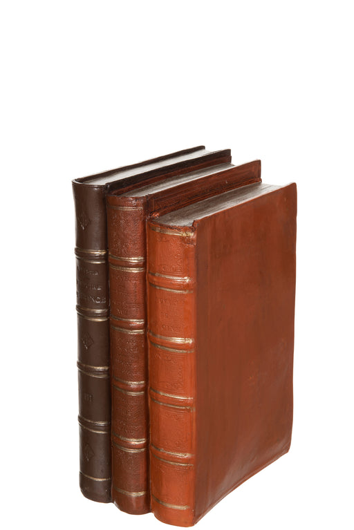 Large Brown Polyresin Book Decoration