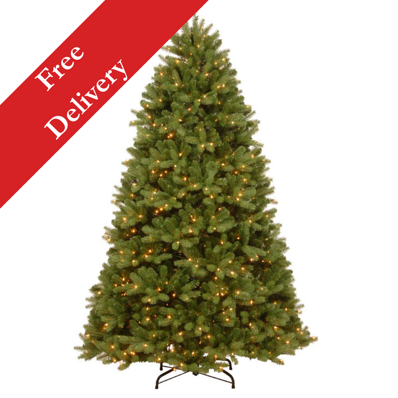9 Foot Fairmont Cedar Pre-Lit Artificial Christmas Tree With 1200 Warm White Lights
