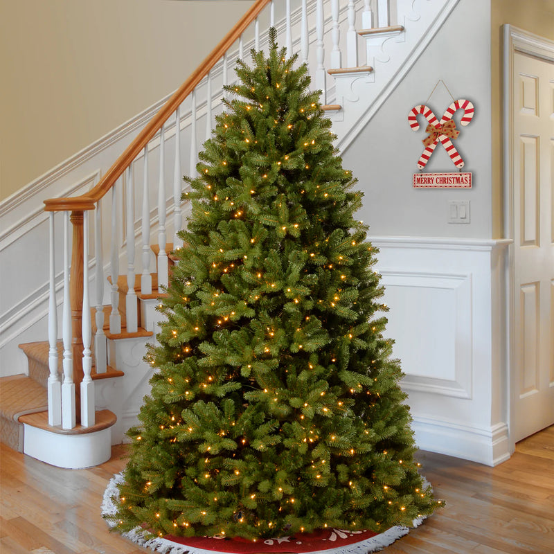 9 Foot Fairmont Cedar Pre-Lit Artificial Christmas Tree With 1200 Warm White Lights