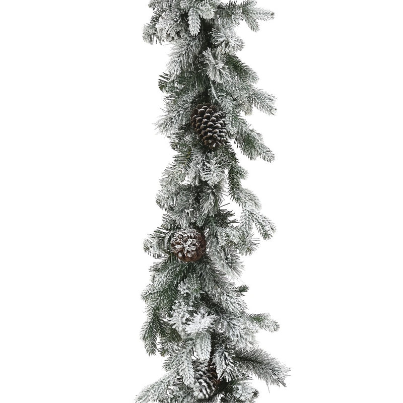 9 Foot Misty Mountain artificial Christmas garland