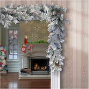 Misty Mountain frosted artificial Christmas garland