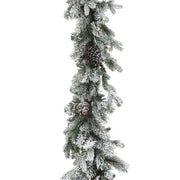 9 Foot Pre-Lit Misty Mountain Christmas garland