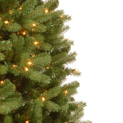 Fairmont Cedar pre-lit branch detail with warm white LEDs – shared foliage and lighting design for the 9ft pre-lit tree