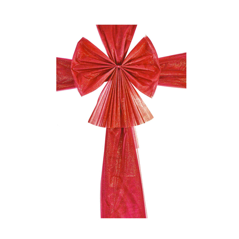 Christmas Red Bow With Door Ribbon Wrap 48 x 60cm