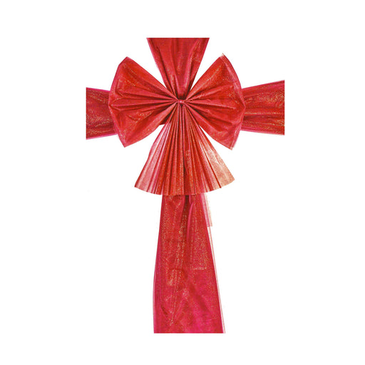 Christmas Red Bow With Door Ribbon Wrap 48 x 60cm