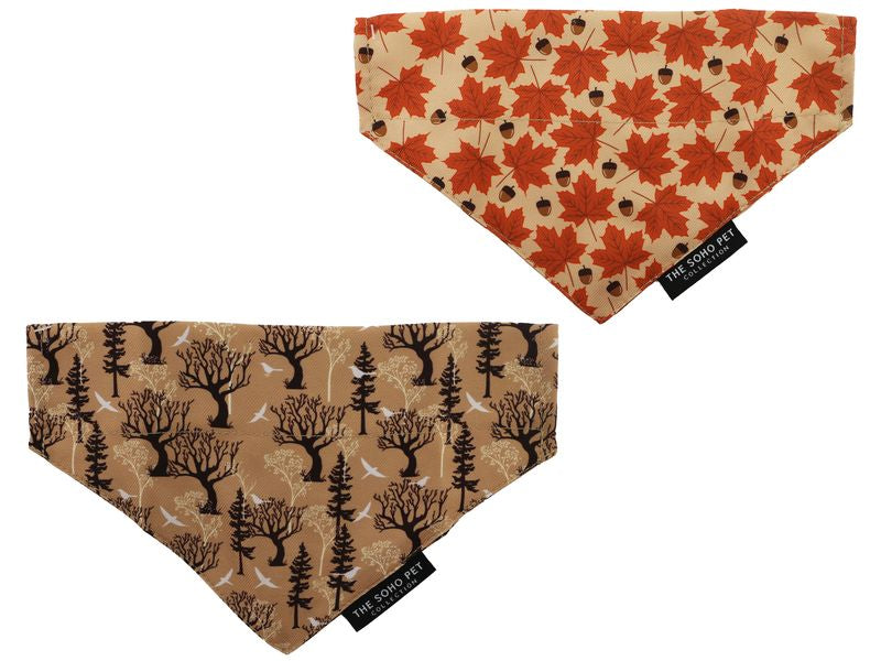 Ancol Soho Reversable Bandana Maple/Woodland