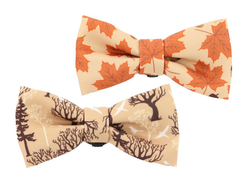 Ancol Soho Reversible Bow Tie Maple/Woodland