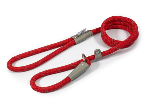Ancol Viva Rope Slip Lead | Red (12mmx1.2m)