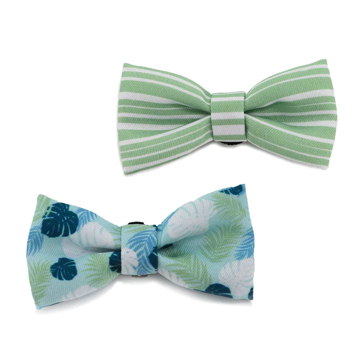 Ancol Soho Stripe & Leaf Dog Bow Ties – 2 Pack