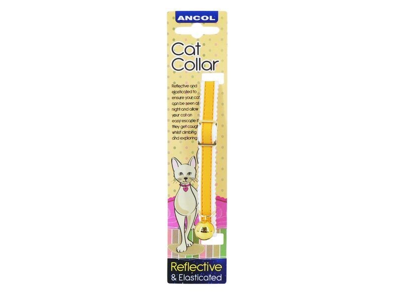 Safe Reflec Cat Collar Yellow