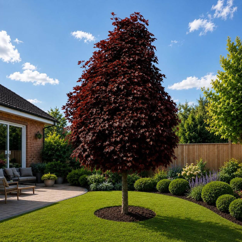 Acer platanoides 'Crimson Sentry' 10L Pot