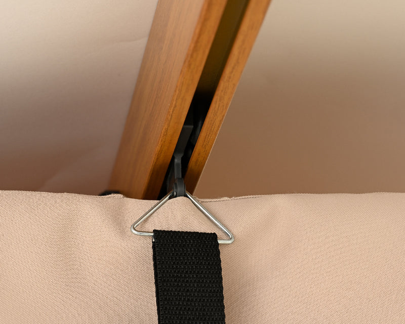 Aluminium Pergola Brown Frame Taupe Canopy 3m x 3m