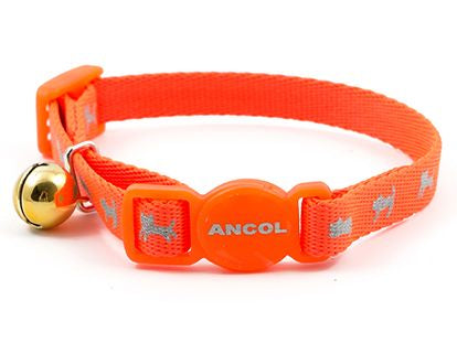 Ancol Hi-Vis Safety Kitten Collar Orange alternate view
