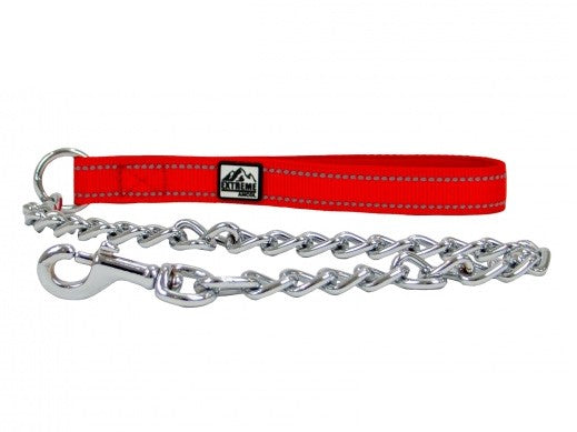 Ancol Chain Lead Nylon Red 80cm (Extreme Extra Heavy)