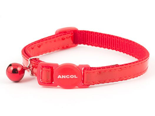 Ancol Gloss Reflective Cat Collar Red