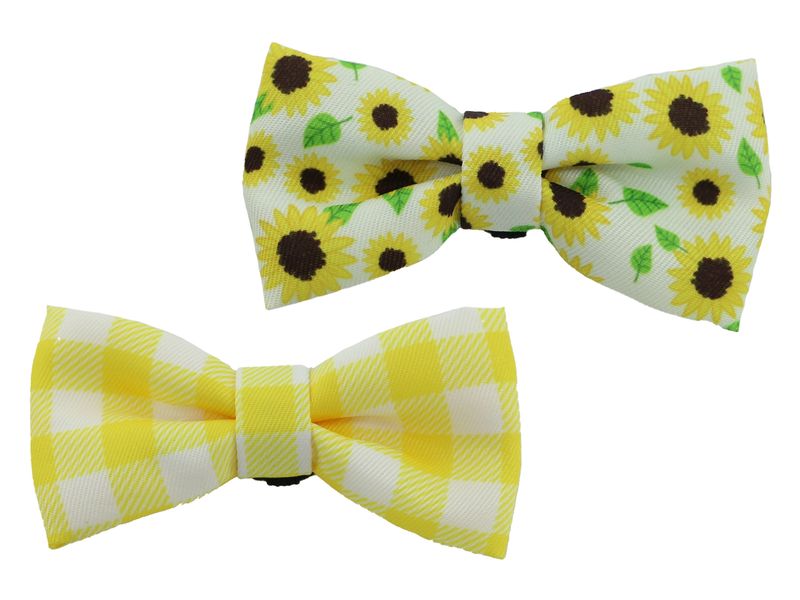 Ancol Soho Reversible Bow Tie Sunflower/Yellow 2pk
