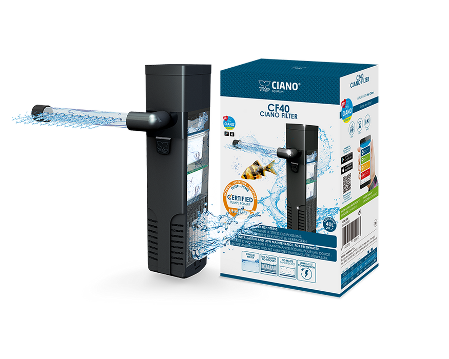 Ciano Aqua 20 LED Black With Lights & Filter 17 Litre