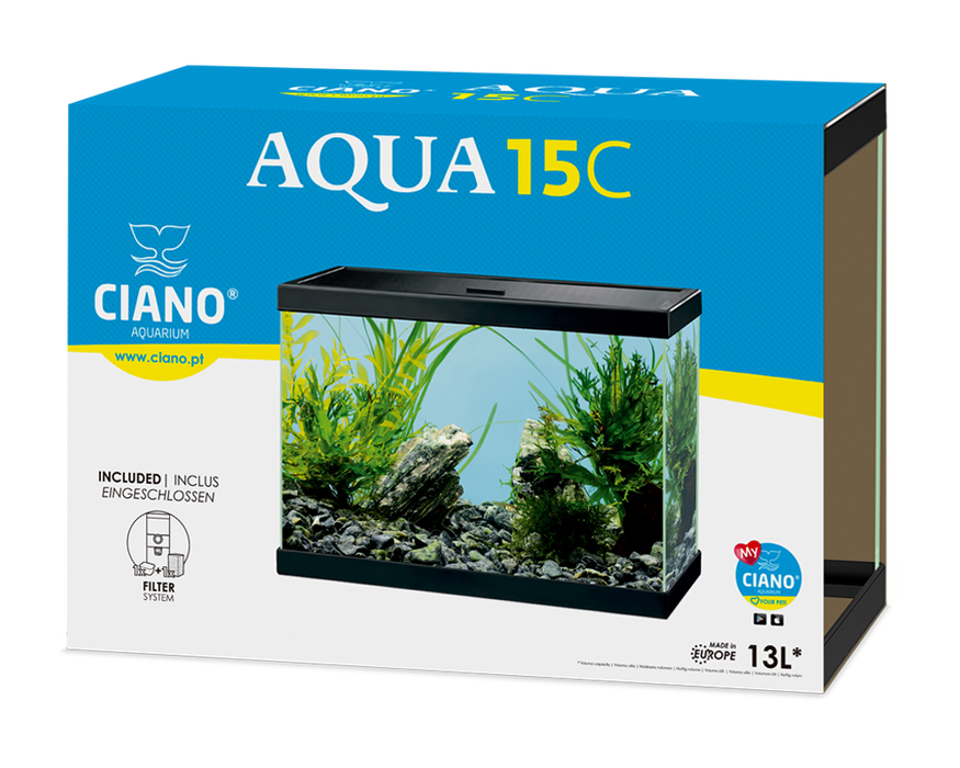 Ciano Aqua 15 Classic Black With Filter (13 Litre)