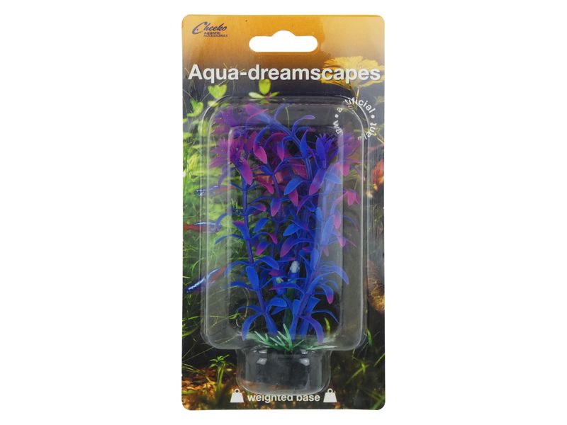 Artificial Aquatic Plant Purple Indian Swampweed 10cm