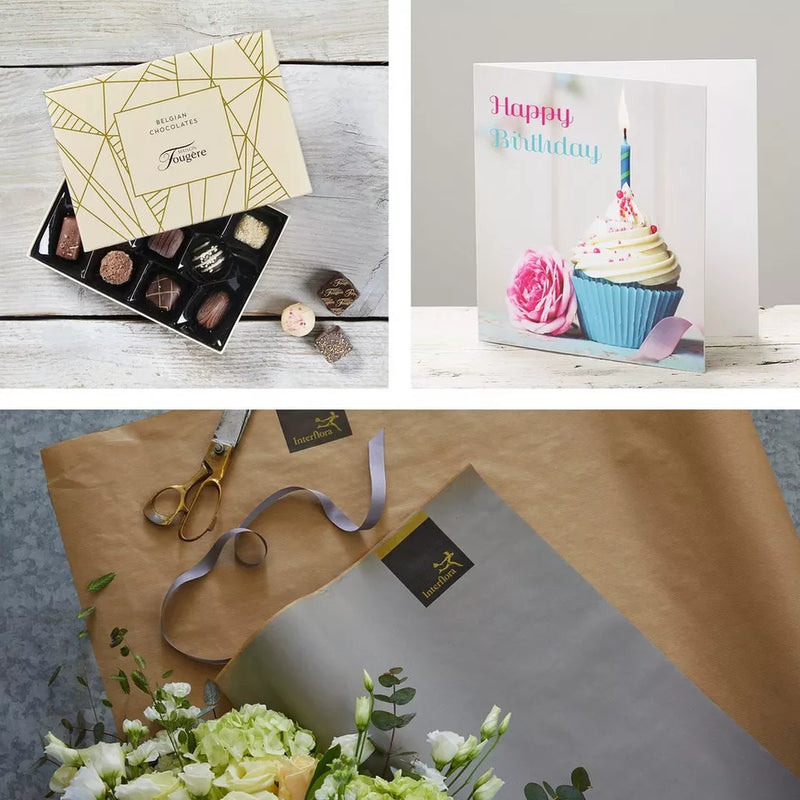 Handcrafted Birthday Bouquet with Chocolates & Card