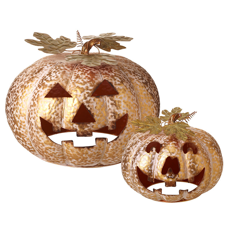 Gold cut-out pumpkin decoration set – Heaven Sends