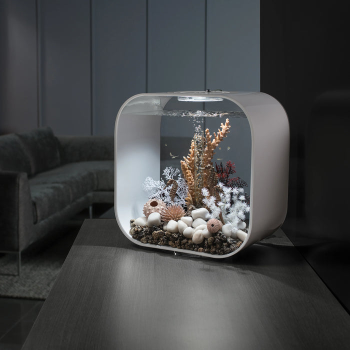 biOrb Life Aquarium 30 Litre with Multi Colour LED Light-Remote Control White