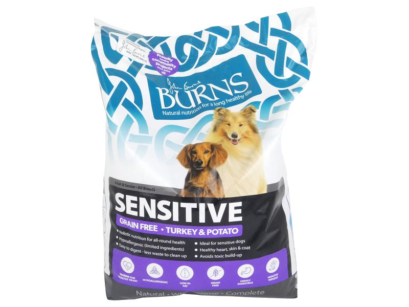 Burns Sensitive Dry Dog Food Turkey & Potato (6kgs)
