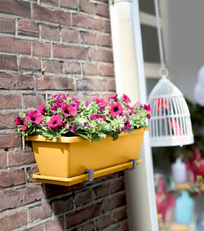 Elho Barcelona Trough 40cm Honey Yellow