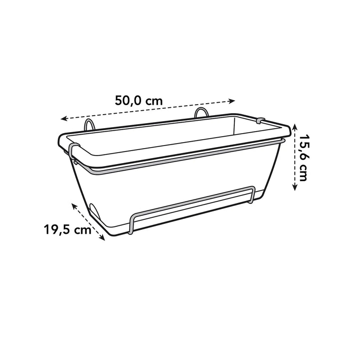 Elho Barcelona Trough 50cm Honey Yellow