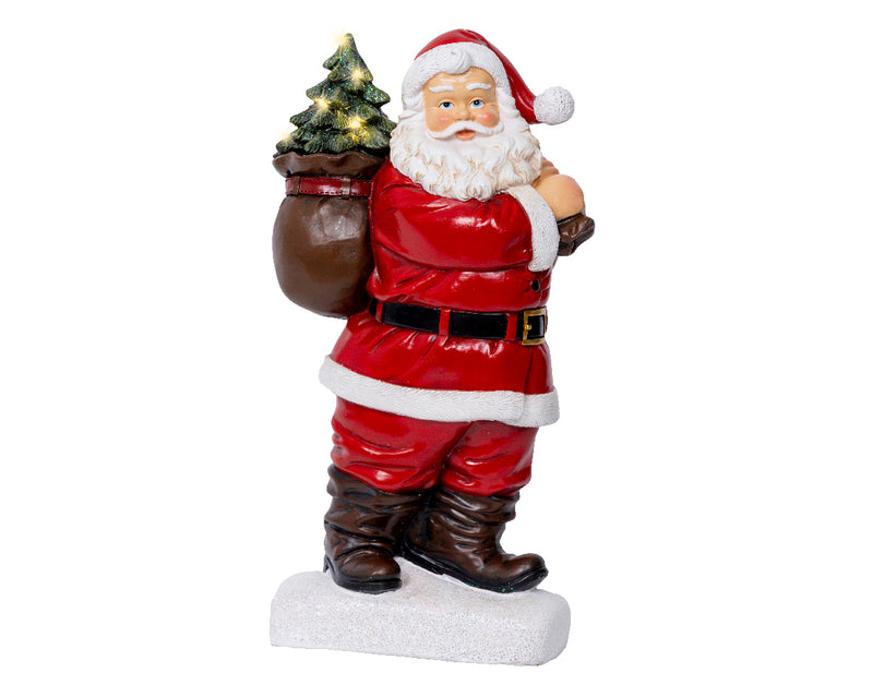 Battery Operated Micro LED Santa With Presents 9 x 17 x 30cm