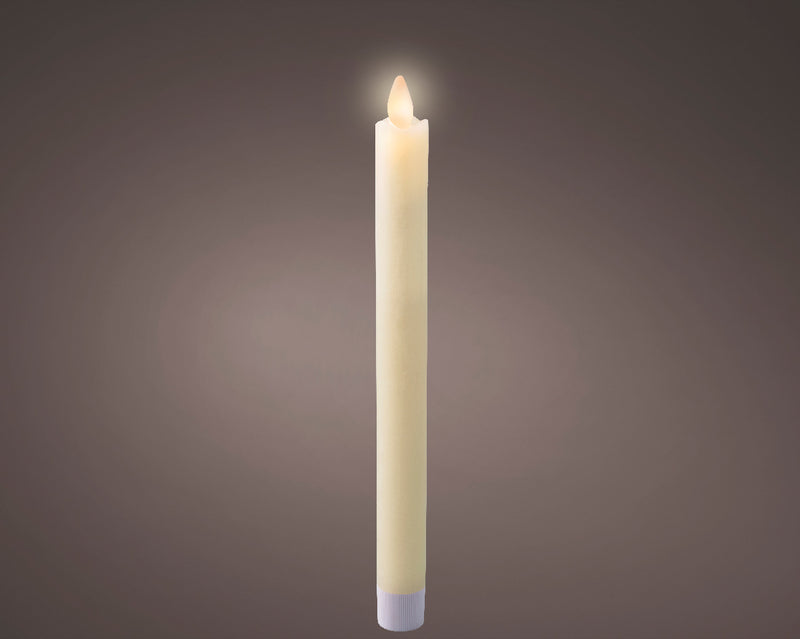 Christmas Dinner Candle Cream Battery Operated 2.1cm x 24.5cm