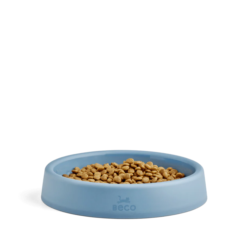 Beco Recycled Plastic Cat Bowl Blue