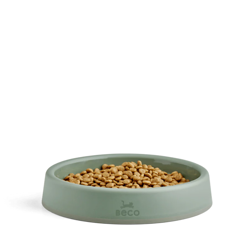 Beco Recycled Plastic Cat Bowl Green