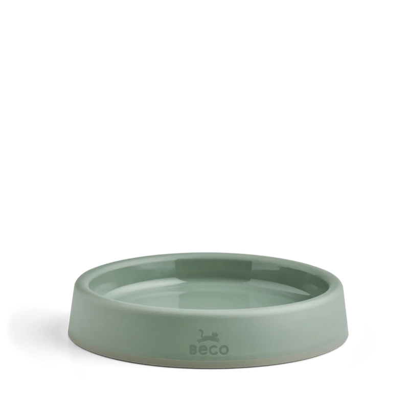 Beco Recycled Plastic Cat Bowl Green