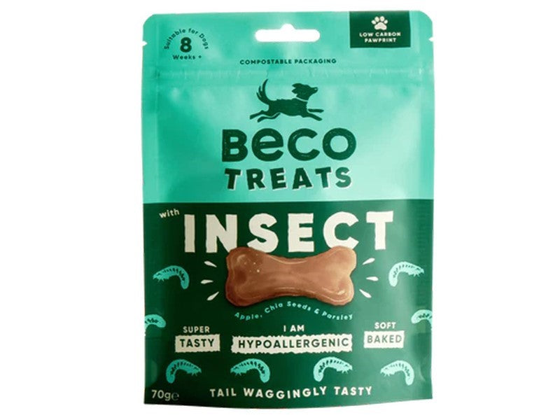 Beco Treats Insect & Apple 70g