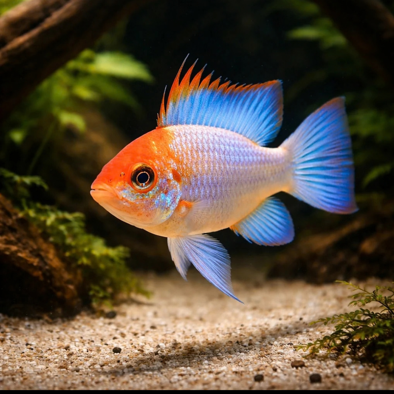 Blue Ram | Mikrogeophagus ramirezi