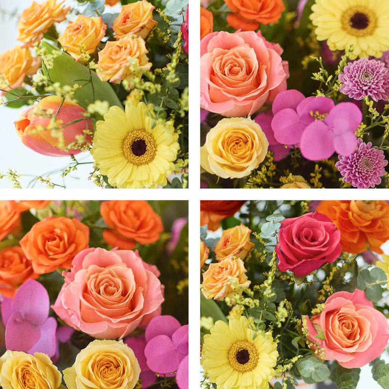 Bright Mother's Day Hatbox Flowers