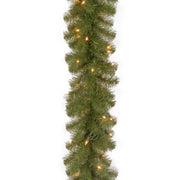 100 Foot Pre-Lit Covington Pine Christmas Garland with 400 warm white lights