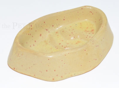Ceramic water bowl approx. 14.5 x 10 cm sand-colored