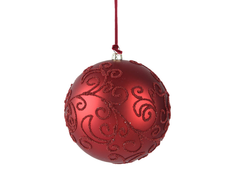 Shatterproof Bauble Oxblood 20 cm