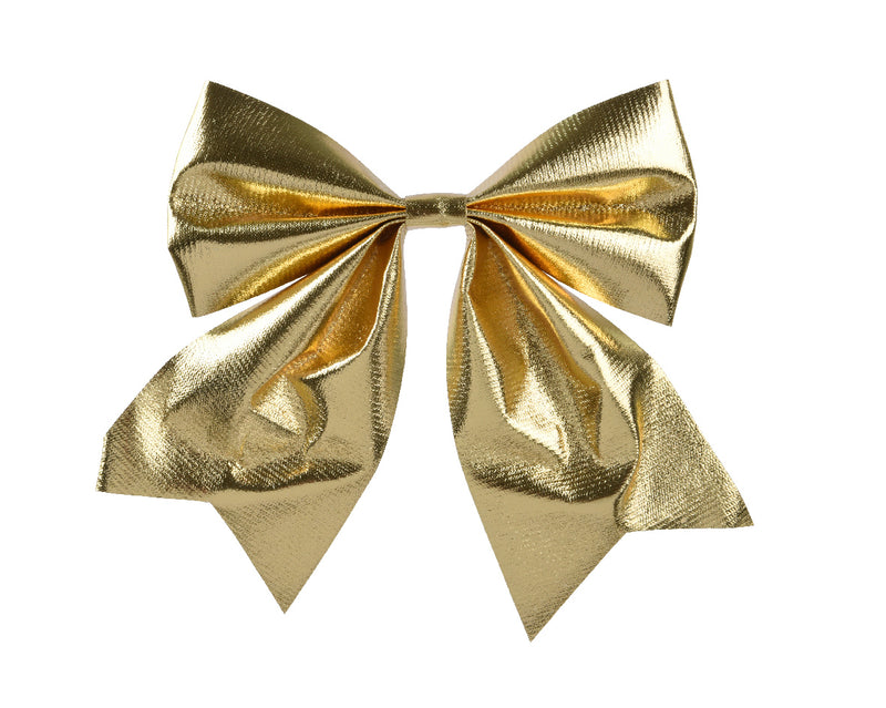 Christmas Bow Polyester Gold (20cm x 24cm)
