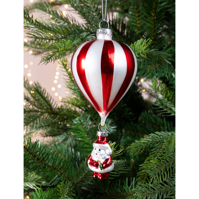 Christmas Decoration Baloon With Santa 15cm