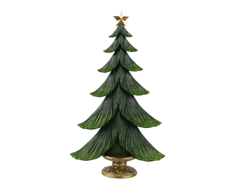 Christmas Decoration Tree Polyresin Green 48cm