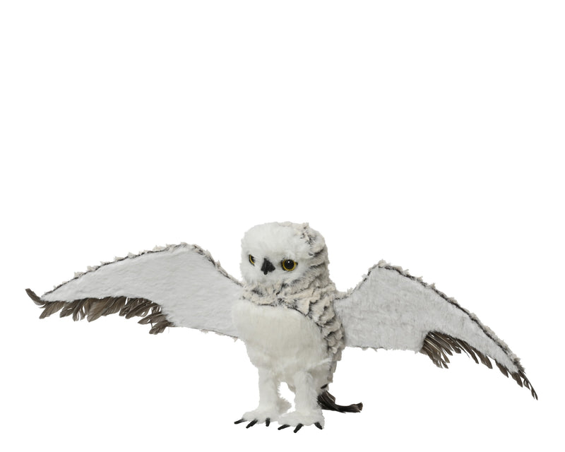Hanging Decoration Artificial Fur Grey Owl 68 cm