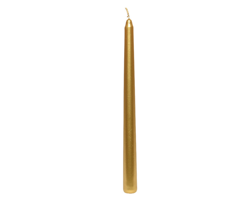 Christmas Dinner Candle Gold 2cm x 25cm Pack of 12